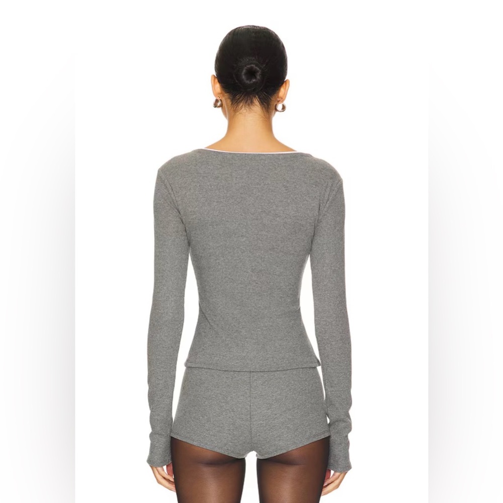 Lovers and Friends Darby Cardigan in Dark Grey - Picture 4 of 5